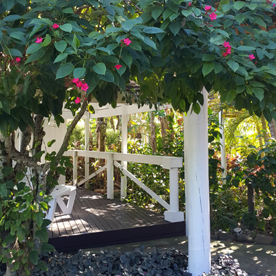 Tranquil garden gazebo